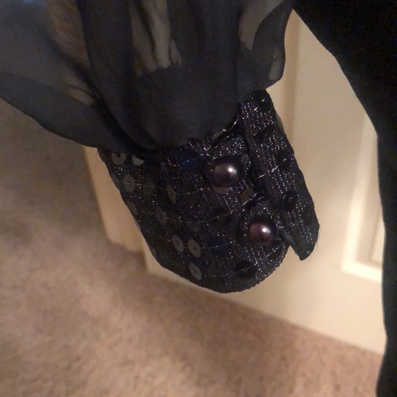 Sparkle thread and sequined dress with bolero jacket - Picture 5 of 13